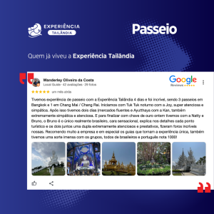 Viagem para Tailândia com guia brasileiro: o que esperar de uma agência 5 estrelas