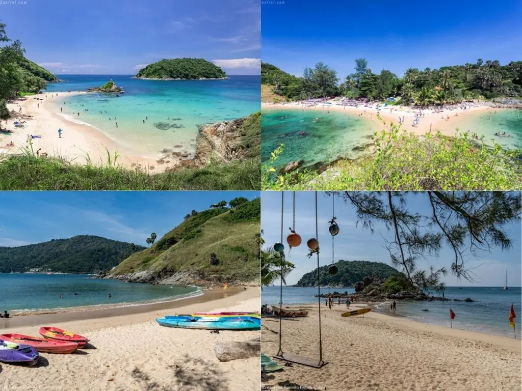 Yanui Beach com caiaques e águas calmas entre morros – As melhores praias da Tailândia em 2025