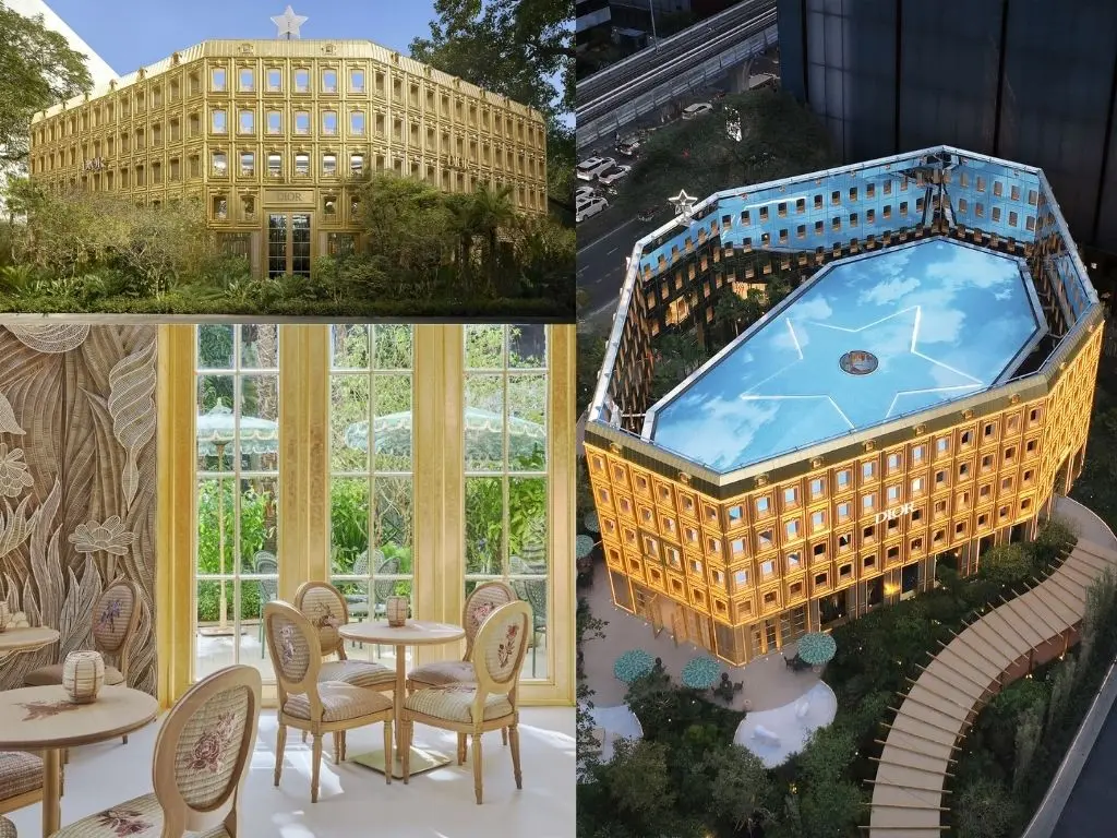 Café luxuoso da Dior em Bangkok. O que fazer no final de semana em Bangkok em 2025: este guia.