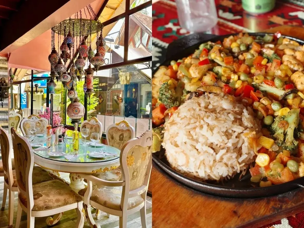 Restaurante Efe em Phi Phi com ambiente turco e prato mediterrâneo. O que fazer em Phi Phi. Passeios em Phi Phi.