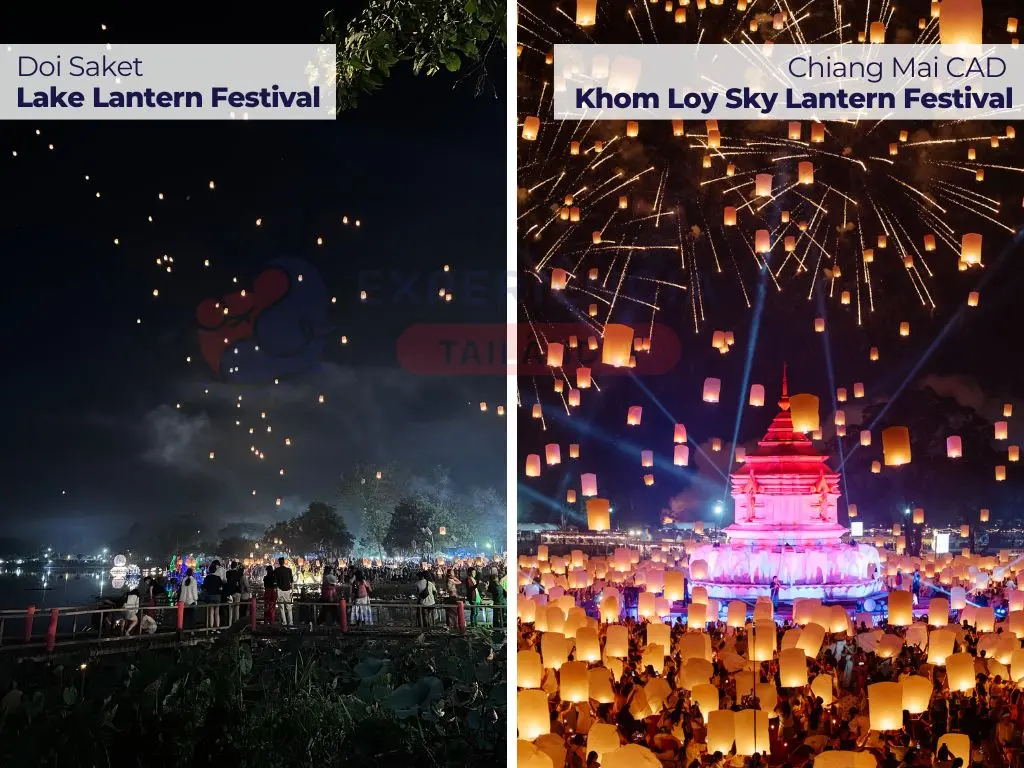 Loy Krathong e o Yi Peng Festival.