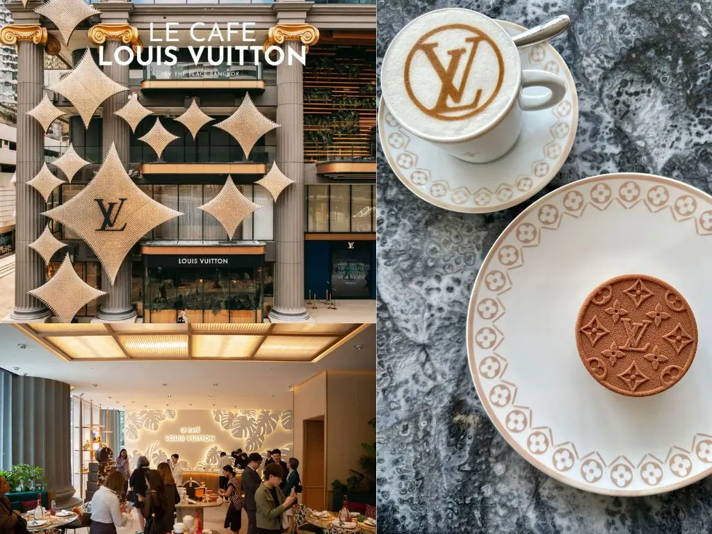 Café Louis Vuitton em Bangkok com design exclusivo e sobremesas com logo da marca. O que fazer no final de semana em Bangkok em 2025: este guia.