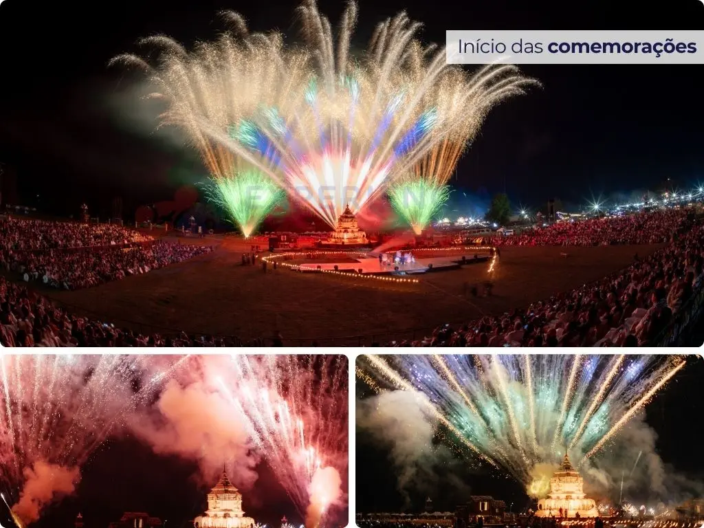 Réveillon na Tailândia: virada de ano com fogos e soltura de lanternas.