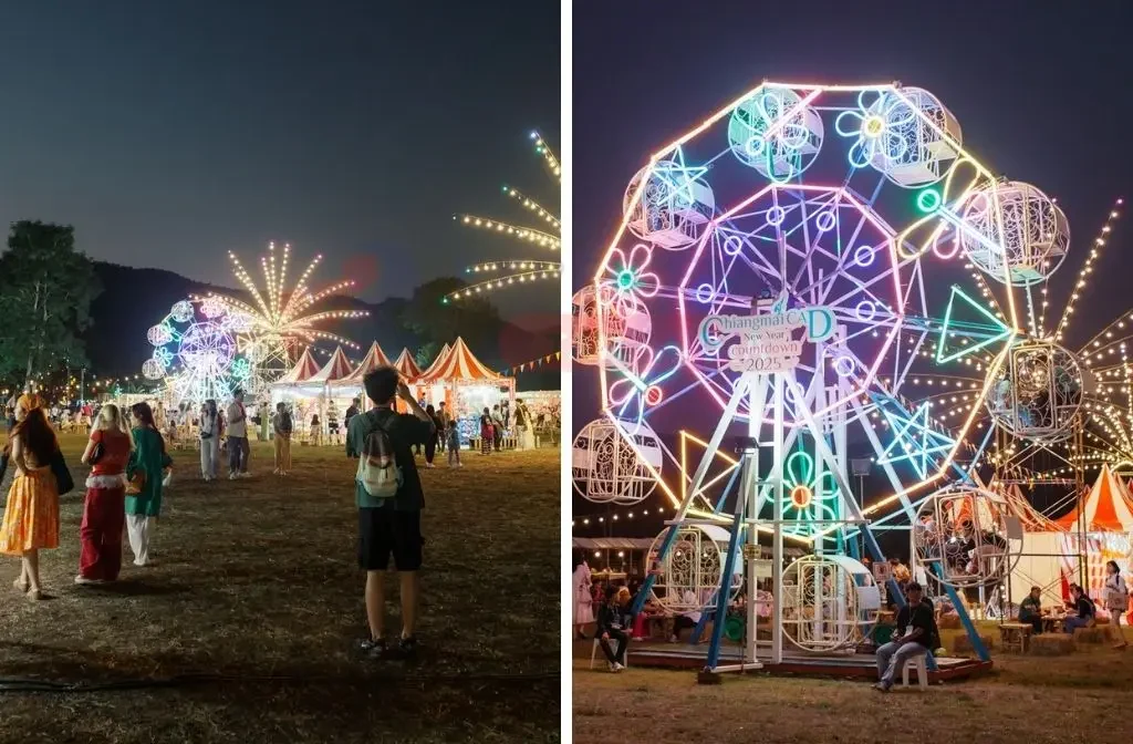 Réveillon na Tailândia: viva o reveillon nas montanhas soltando lanterna.