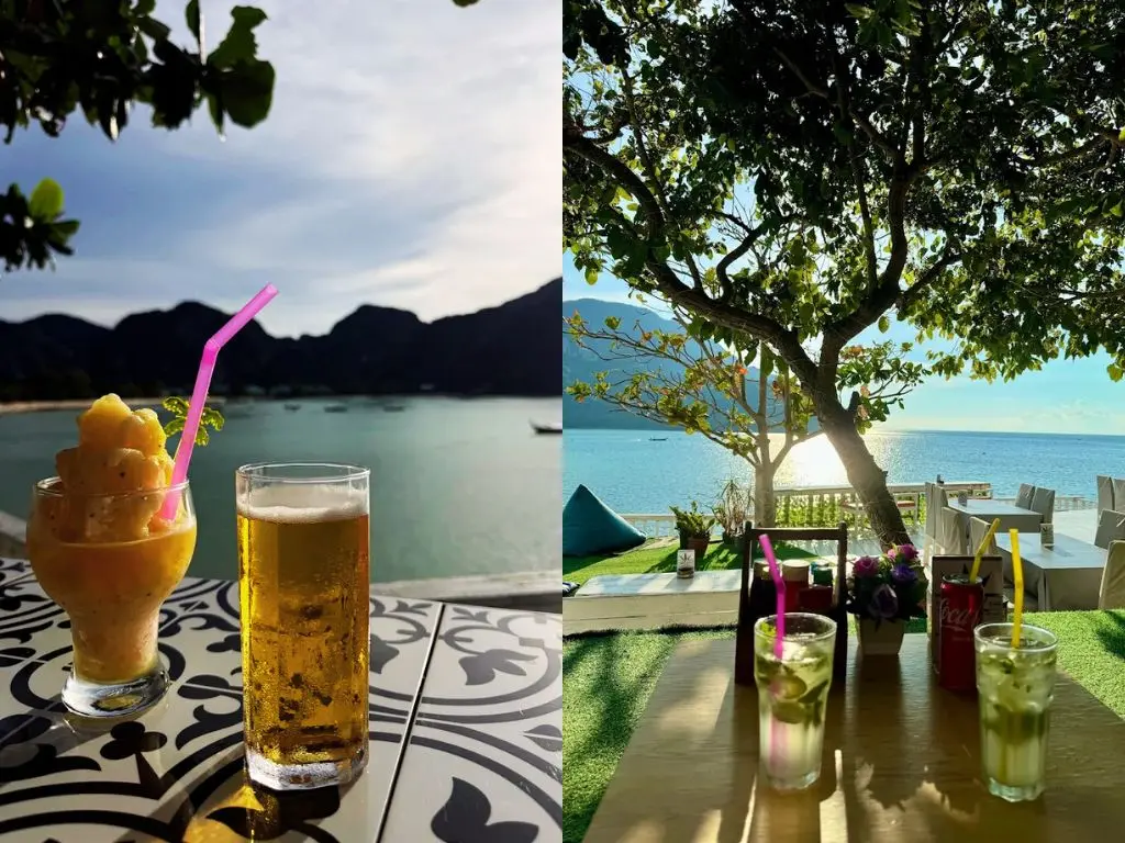 O que fazer em Phi Phi: drinks com vista para o mar no The Only Bar Bar. Passeios em Phi Phi.