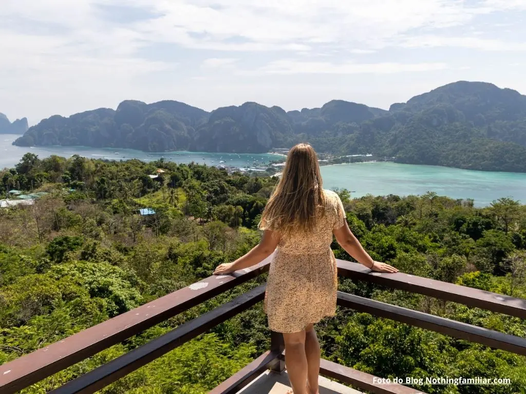 O que fazer em Phi Phi: vista panorâmica do Viewpoint 3. Passeios em Phi Phi.