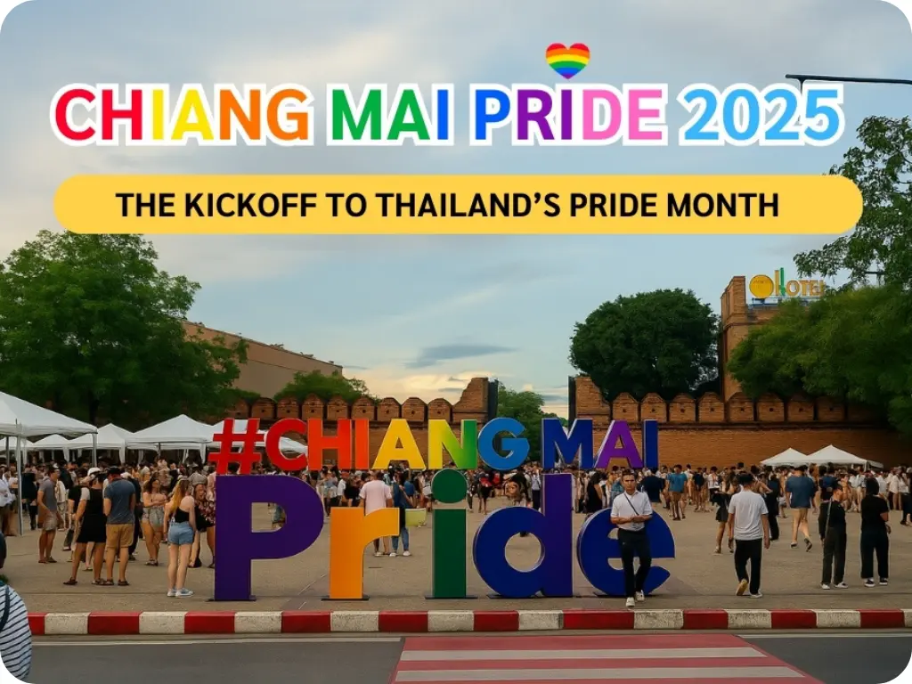 Tailândia é homofóbica? Veja o que dizem os dados. Este é o Chiang Mai Pride.