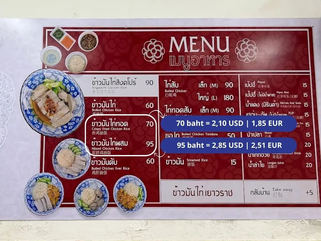 Comida típica de Tailandia: precios para comer como un local