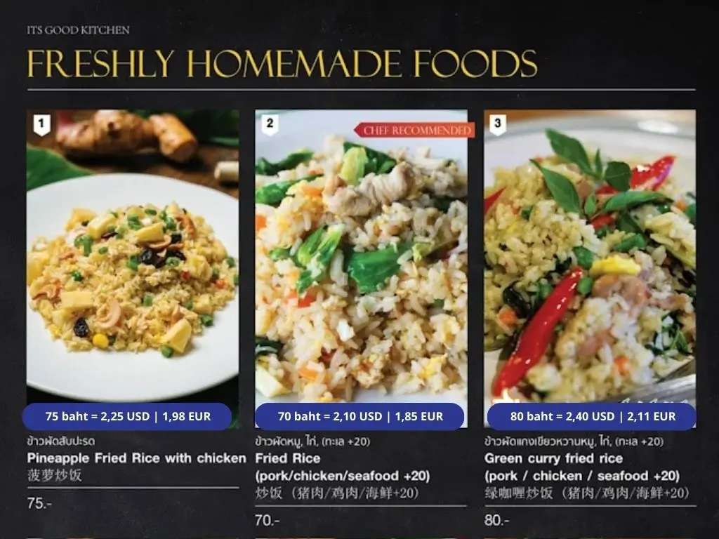 Comida típica de Tailandia: precios para comer como un local