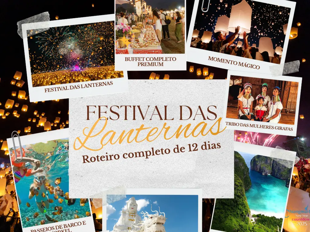 Ilustração Festival das Lanternas 2026: roteiro ideal de 12 dias