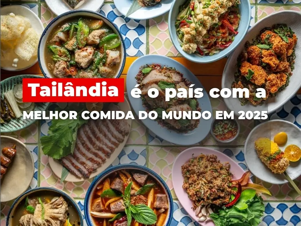 Ilustração Tailândia é o país com a melhor comida do mundo em 2025, segundo 500 mil viajantes