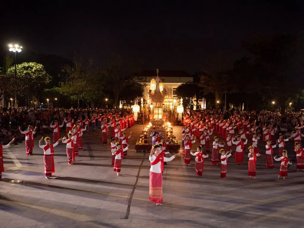 Ilustração Festival das Lanternas em Chiang Mai: como participar das celebrações públicas e gratuitas
