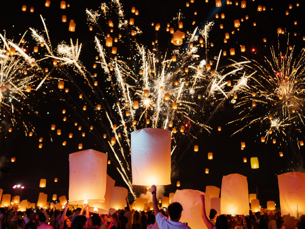 Ilustração Quando é o Festival das Lanternas na Tailandia?